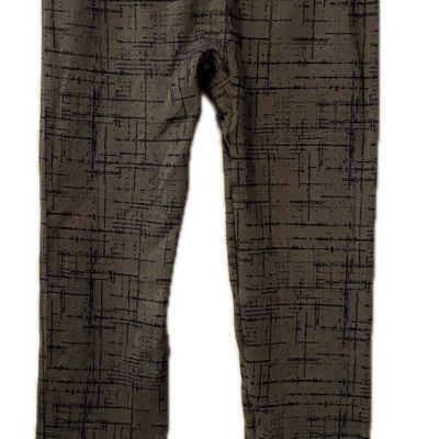 Spanx Look At Me Now Slimming Leggings Women’s S Olive Green Crosshatch Yoga